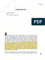 La Experiencia y Sus Lenguajes - Jorge Larrosa