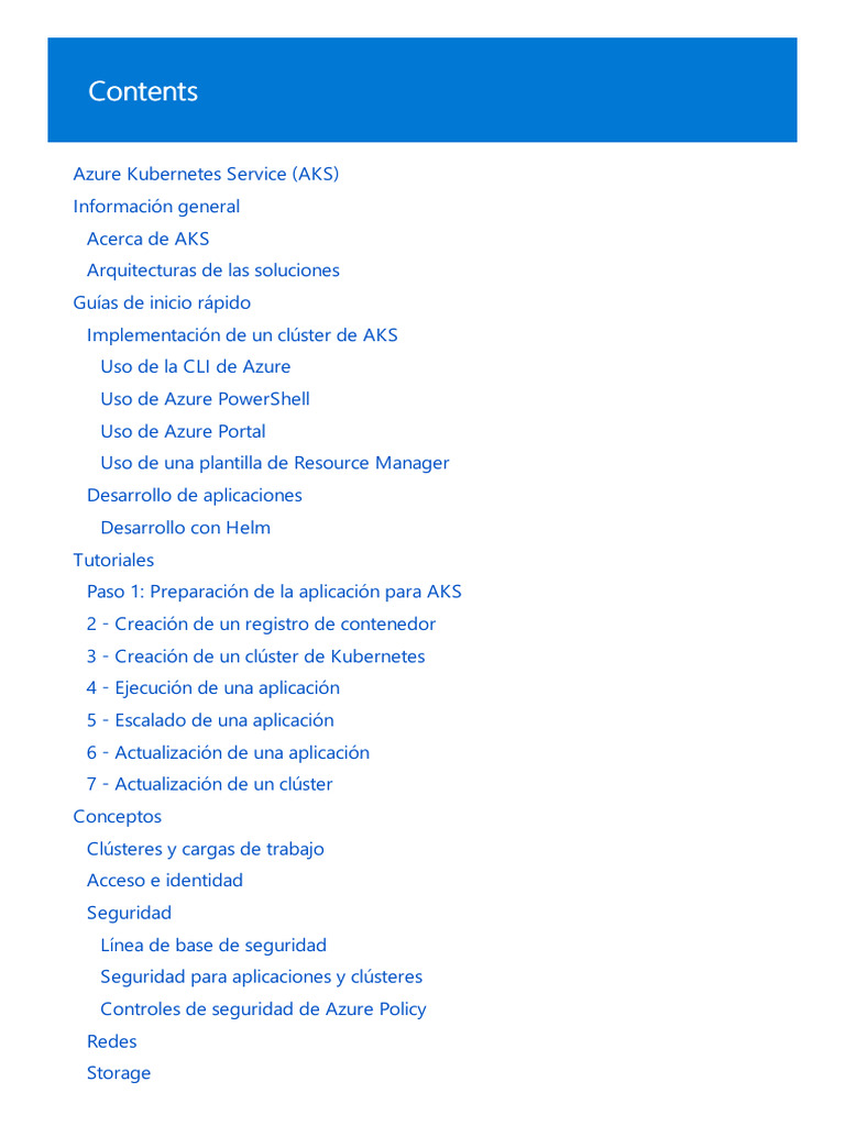 Guía Completa de Azure Kubernetes Service | PDF | Microsoft Azure ...
