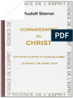 Steiner Rudolf - Connaissance du Christ