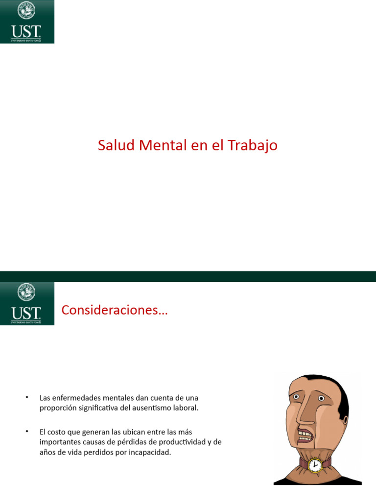 Salud Mental y Trabajo | PDF | Burnout ocupacional | Estrés (biología)