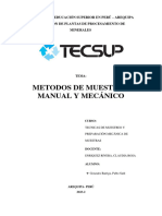 Métodos de Muestreo Manual y Mecánico