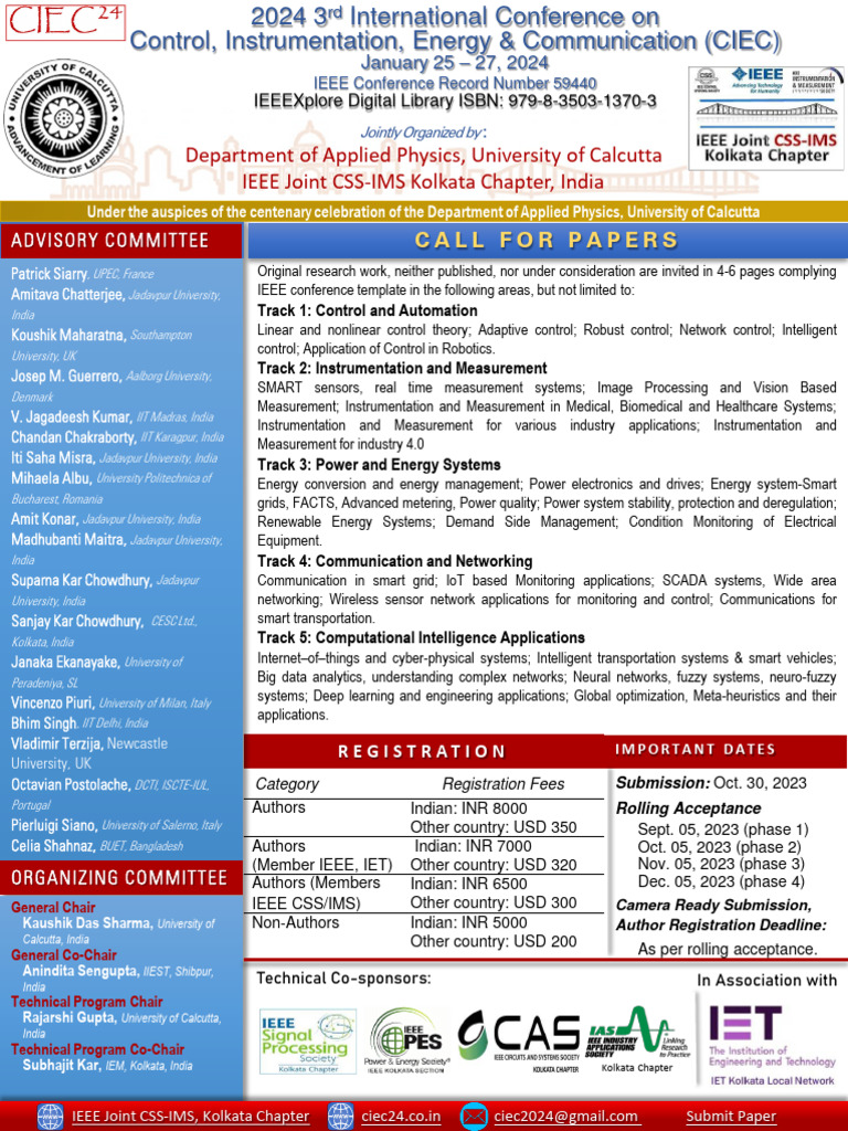 Flyer CIEC24 | PDF | Instrumentation | Computer Science