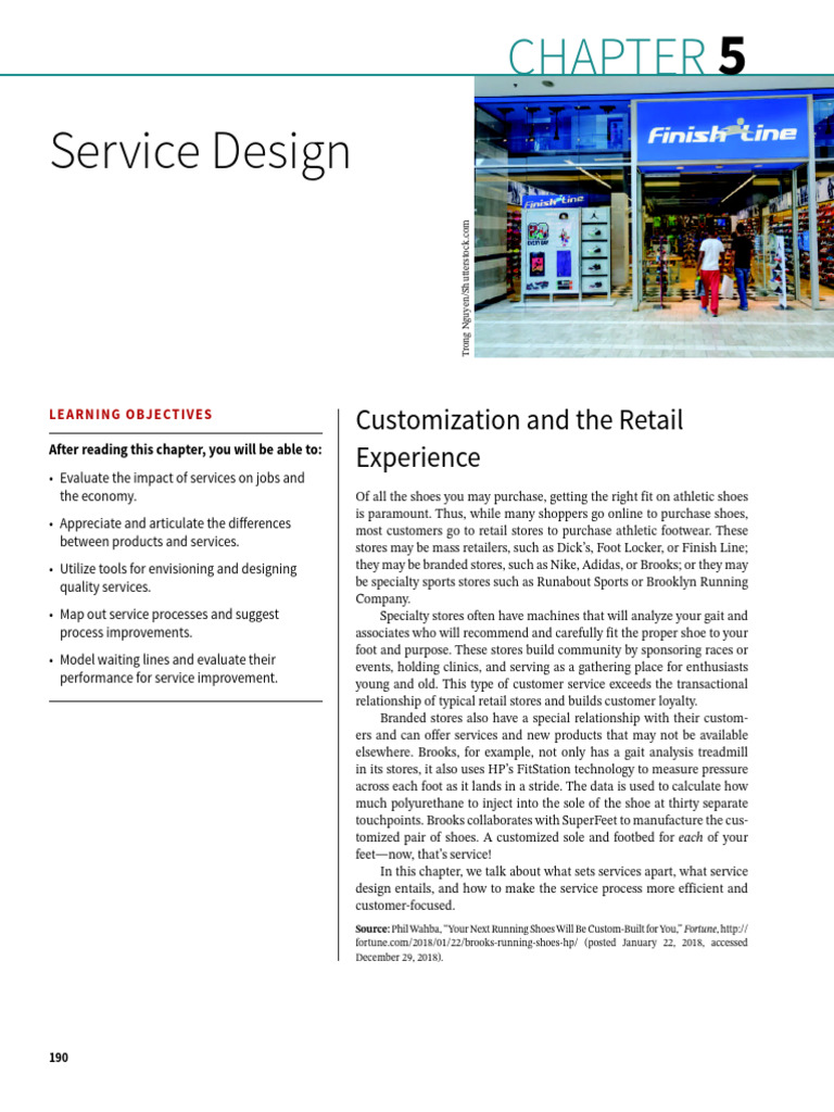 OM Unit 5 Service Design | PDF | Business