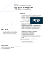 Elaborer Et Mettre en Oeuvre Le Systeme de Management Hse Hygiene Securite Et Environnement