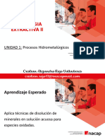 Unidad 1 - Procesos Hidrometalúrgicos