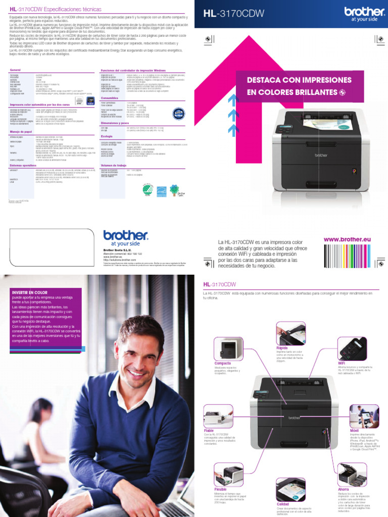 Hl3170cdw Brochure | PDF | Informática | Ciencias de la Computación