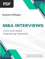 MBA Interviews (Engineering Questions)