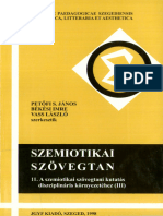 1998 - Könczei Csilla - Ötletek A Tánc Szemiotikai Elemzéséhez - Szemiotikai Szövegtan III