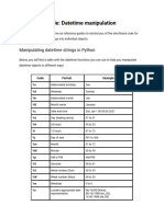 Reference Guide Datetime Manipulation