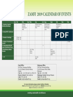 2019 ZAMFI Calendar of Events