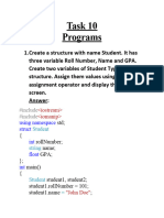 Task 10 Programming Fundamentals