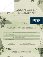 Leafy Green Color Palette Company Profile by Slidesgo