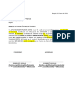 Modelo Autorizacion Pago A Terceros Programa Colombia Mayor