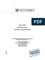 Model 106B50 ICP® Pressure Sensor Installation and Operating Manual