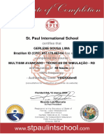 Certificado de Conclusão Internacional - MULTISIM
