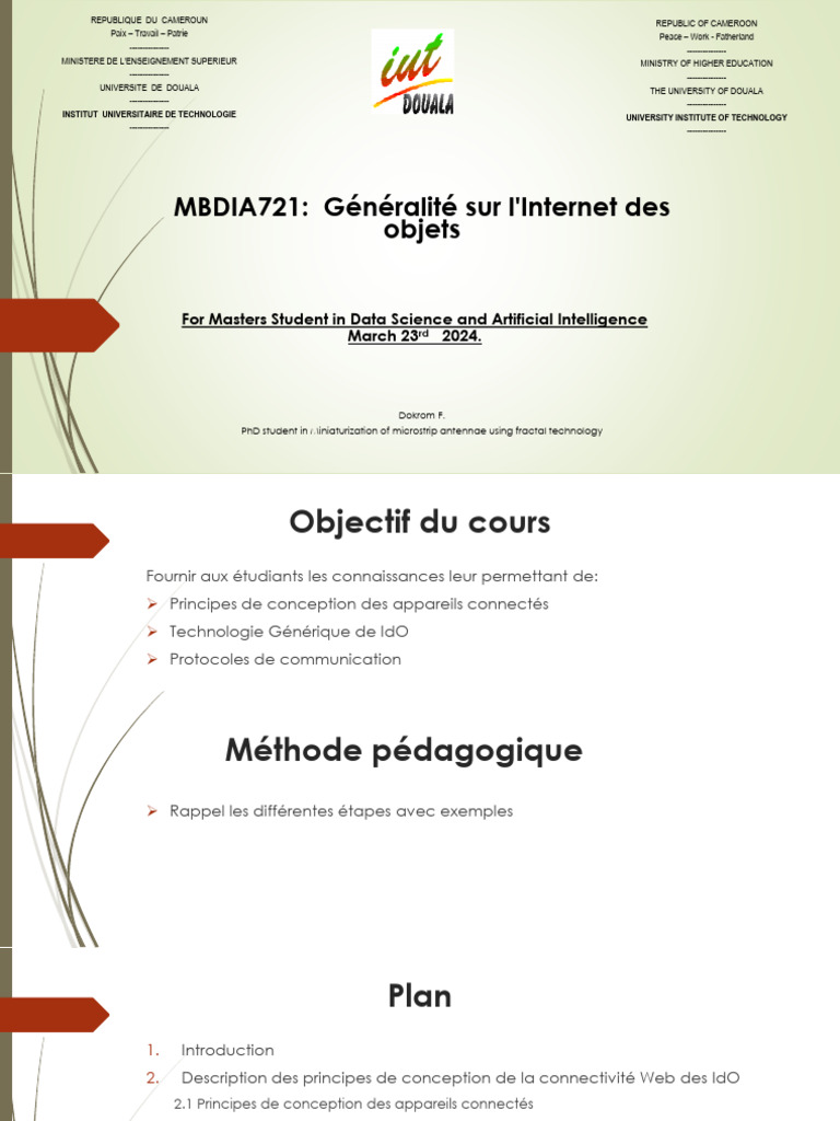 Introduction à l'Internet des Objets | PDF | Internet des objets ...