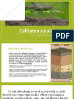 Calitatea Solului