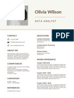 Warm Neutrals Modern Simple Resume