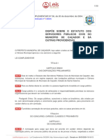 Lei Complementar 56 2004 Cacador SC Consolidada (09 02 2024)