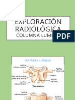 2) Col Lumbar - Lumbosacra