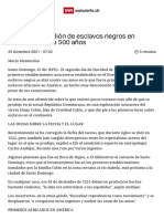 La Primera Rebelión de Esclavos Negros en América Cumple 500 Años