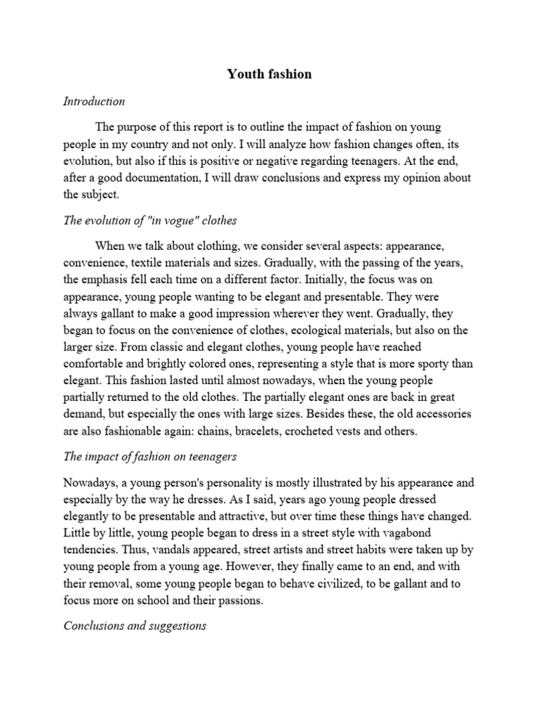Youth Fashion PDF