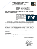 Solicita Ampliacion de Plazo