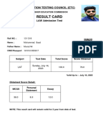 Etc Result Card Lat