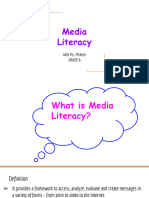 Media Literacy Presentation Grade 6