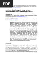 Analysis of Audio Signal Using Various T Ef70b0cd