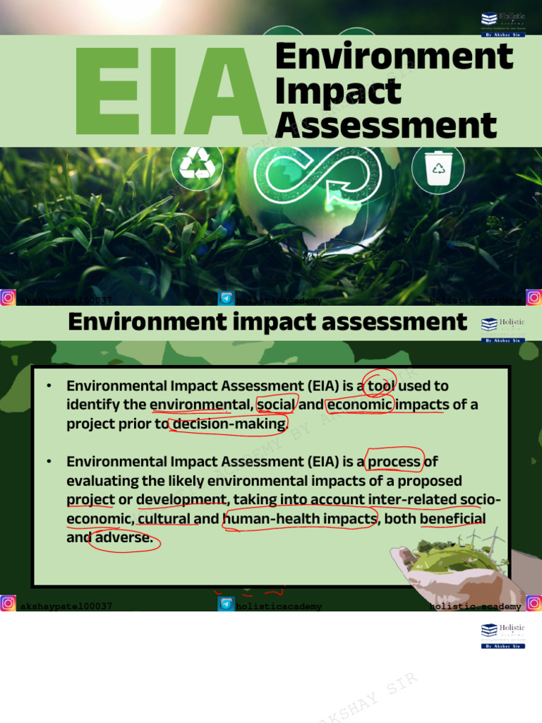 Environment Impact Assessment: Holistic Academy by Akshay Sir | PDF ...
