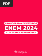 Cronograma de Estudos Enem 2024