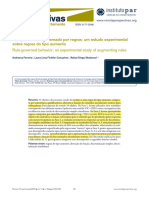 Comportamento Governado Por Regras Um Estudo Experimental Sobre Regras Do Tipo Aumento