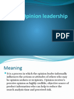 Opinion Leadership