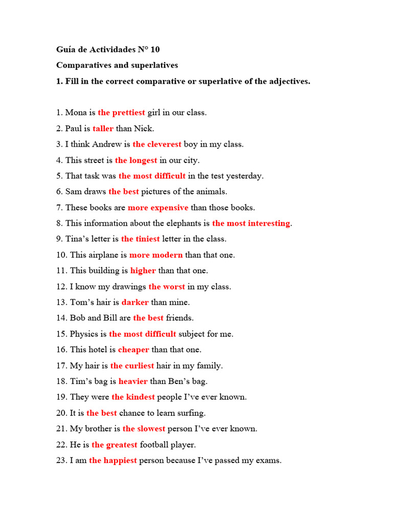 Actividad 10 de Ingles | PDF