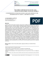 Considerações Sobre o Método Do Fluxo de Caixa Descontado Na Apuração de Haveres