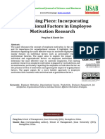 The Missing Piece: Incorporating Organizational Factors in Employee Motivation Research