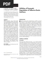 De Munck 2009 - Inhibition of Enzymatic Degradation of Adhesive Dentin Interfaces