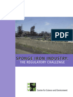 Sponge Iron Industry Regulatory Challenge