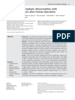 Association of Lymphatic Abnormalities With Early Complications After Fontan Operation