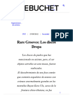 Rare Grooves - Los Discos Dropa