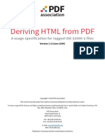 Deriving HTML From PDF