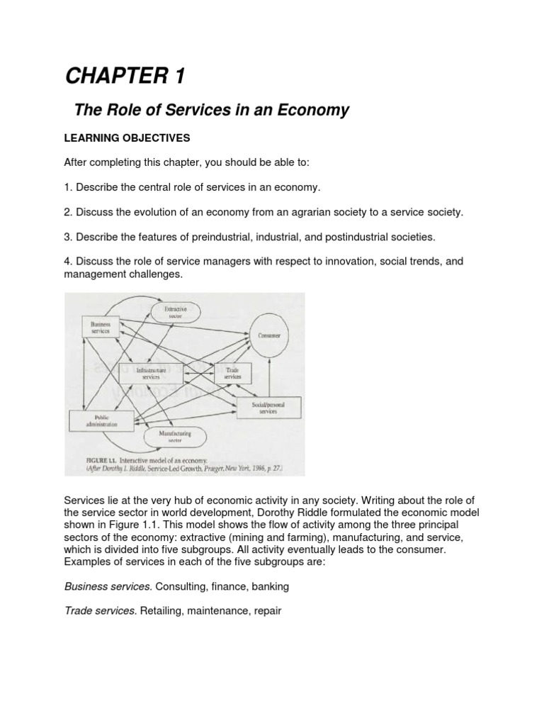 The Importance of Services in Economy | PDF | Employment | Economies