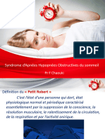 Syndrome D'apnées Hypopnées Obstructives Du Sommeil: PR F Chaouki