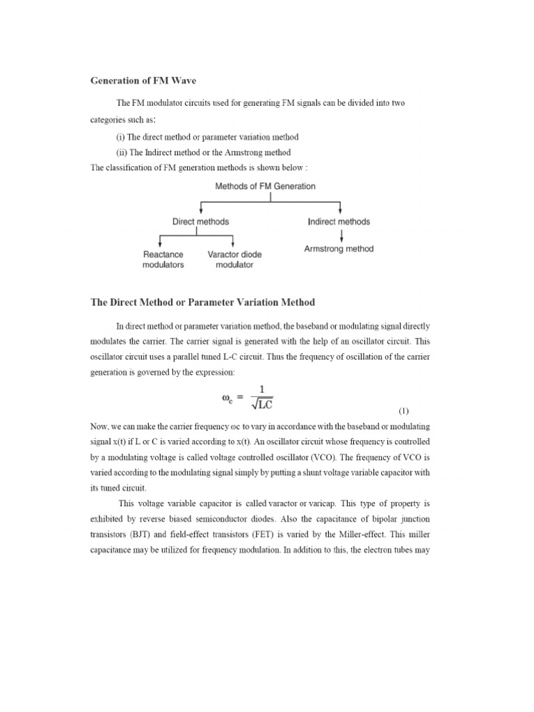 FM Generation Lecture Notes | PDF