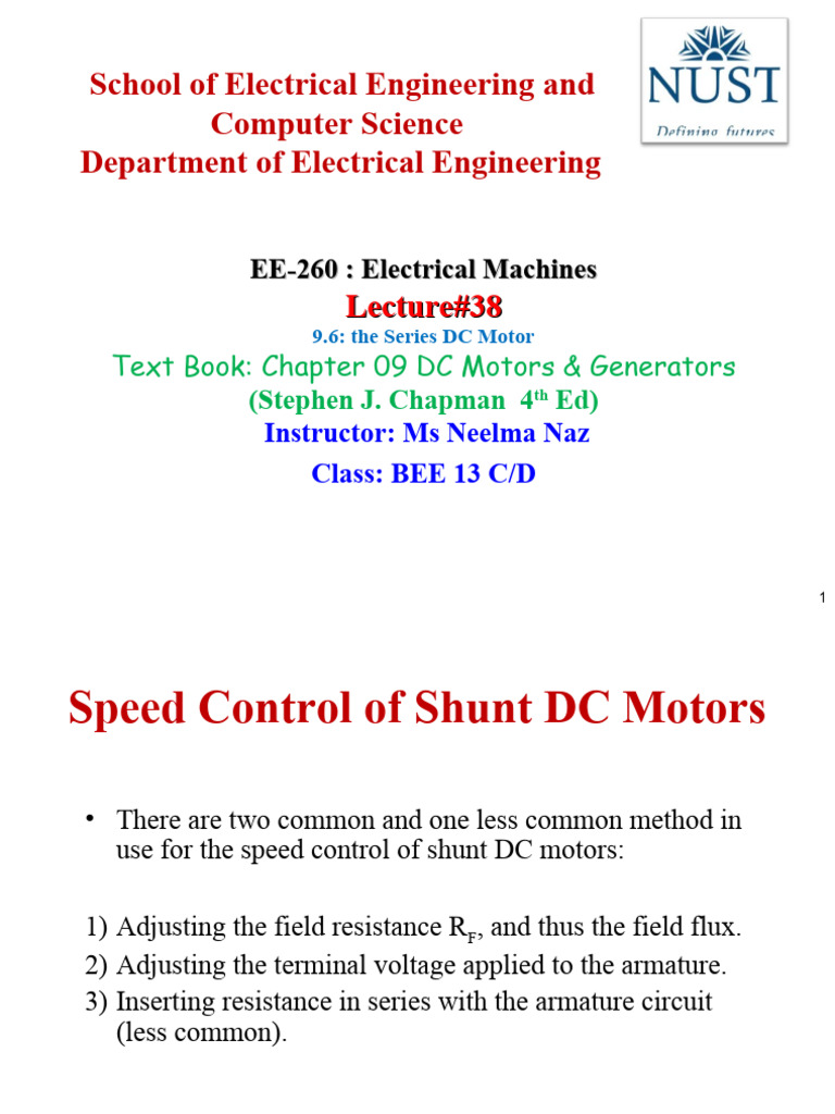 Speed Control of DC Motors Explained | PDF | Electric Motor | Direct ...