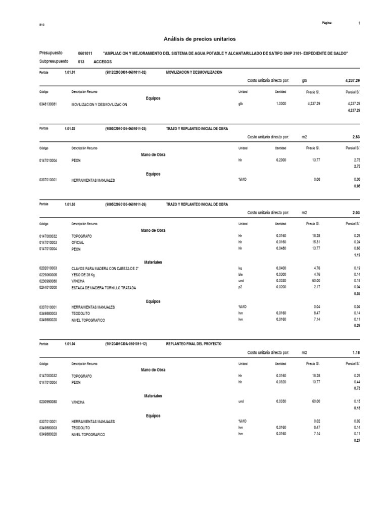 Acu accesos pdf hormig n sector secundario de la econom a