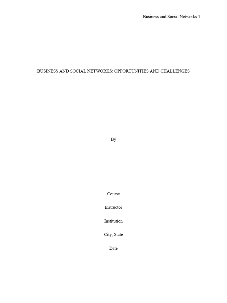 BUSINESS AND SOCIAL NETWORK - Edited | PDF | Popular Culture & Media ...