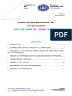 Guía para Auditar - Las Cuestiones Del Cambio Climático en ISO 9001 - 19-03-2024 Rev. 1 Trad
