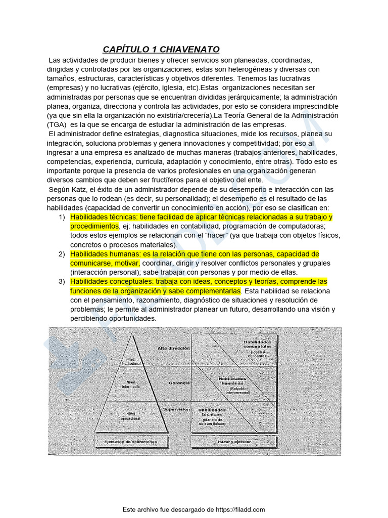 Chiavenato Cap 1 Y 2 Pdf Business Revolución Industrial